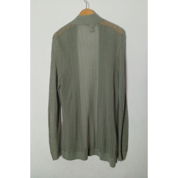 Chico's Women's Long Sleeve Mesh Cardigan Sweater Size 2 - Picture 2 of 7